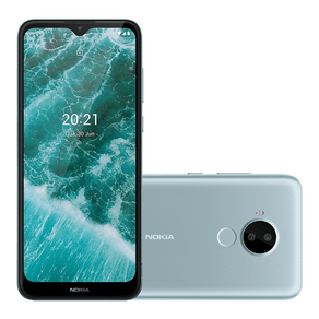 Smartphone Nokia C30 64GB 4G Tela 6,8 polegadas Dual Chip 2GB RAM Câmera Dupla NK043 Branco